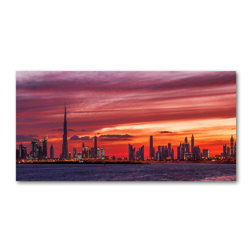 Moderný foto obraz na stenu Západ slnka Dubaj