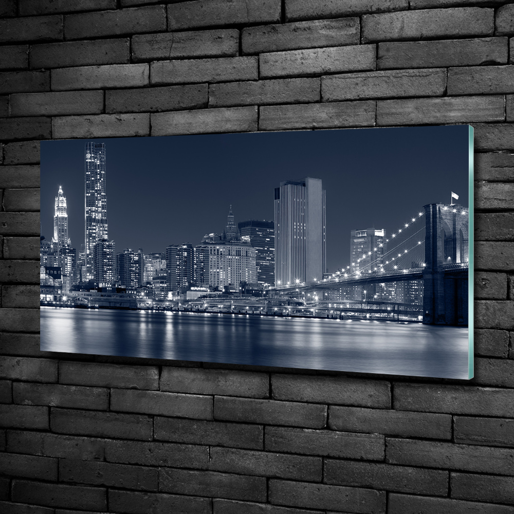Moderný sklenený obraz z fotografie Manhattan New York