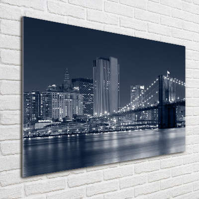 Moderný sklenený obraz z fotografie Manhattan New York