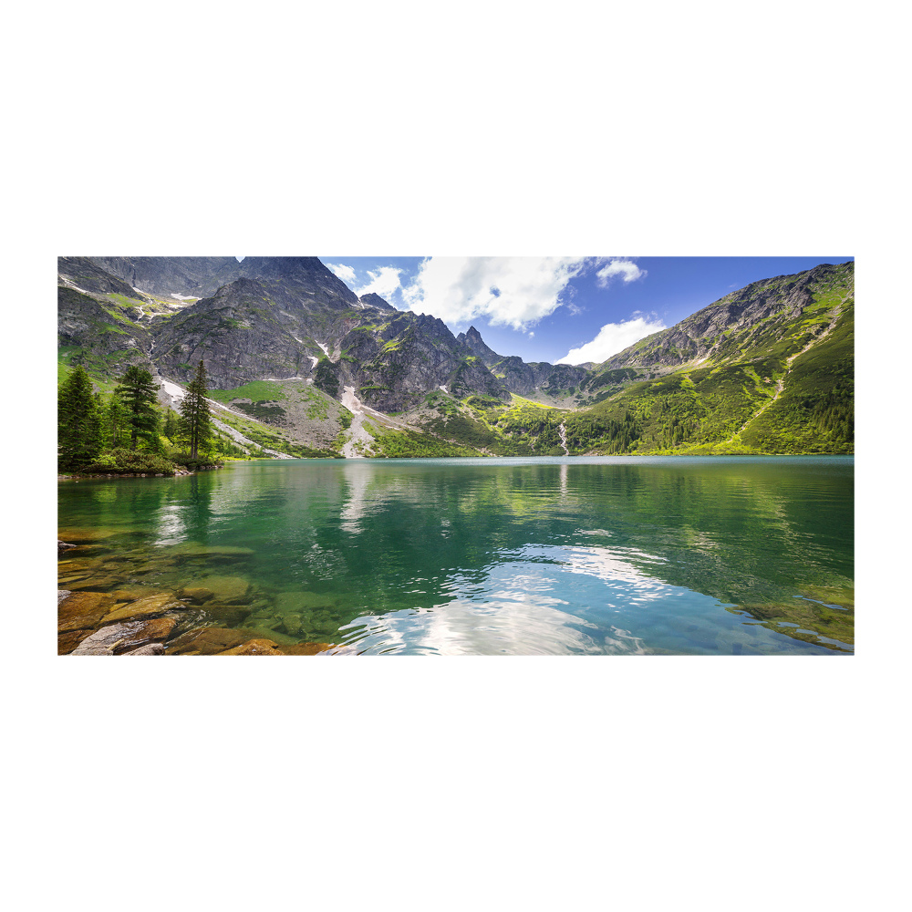 Foto-obraz fotografie na skle Morské oko Tatry