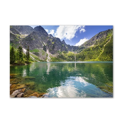 Foto-obraz fotografie na skle Morské oko Tatry