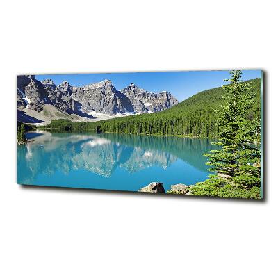 Fotoobraz na skle Jazero v horách