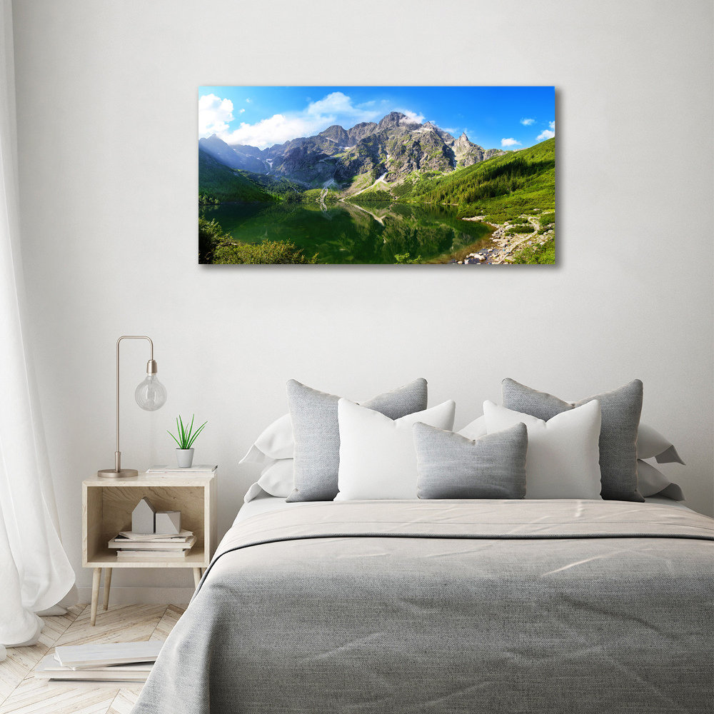 Foto obraz fotografie na skle Morské oko Tatry