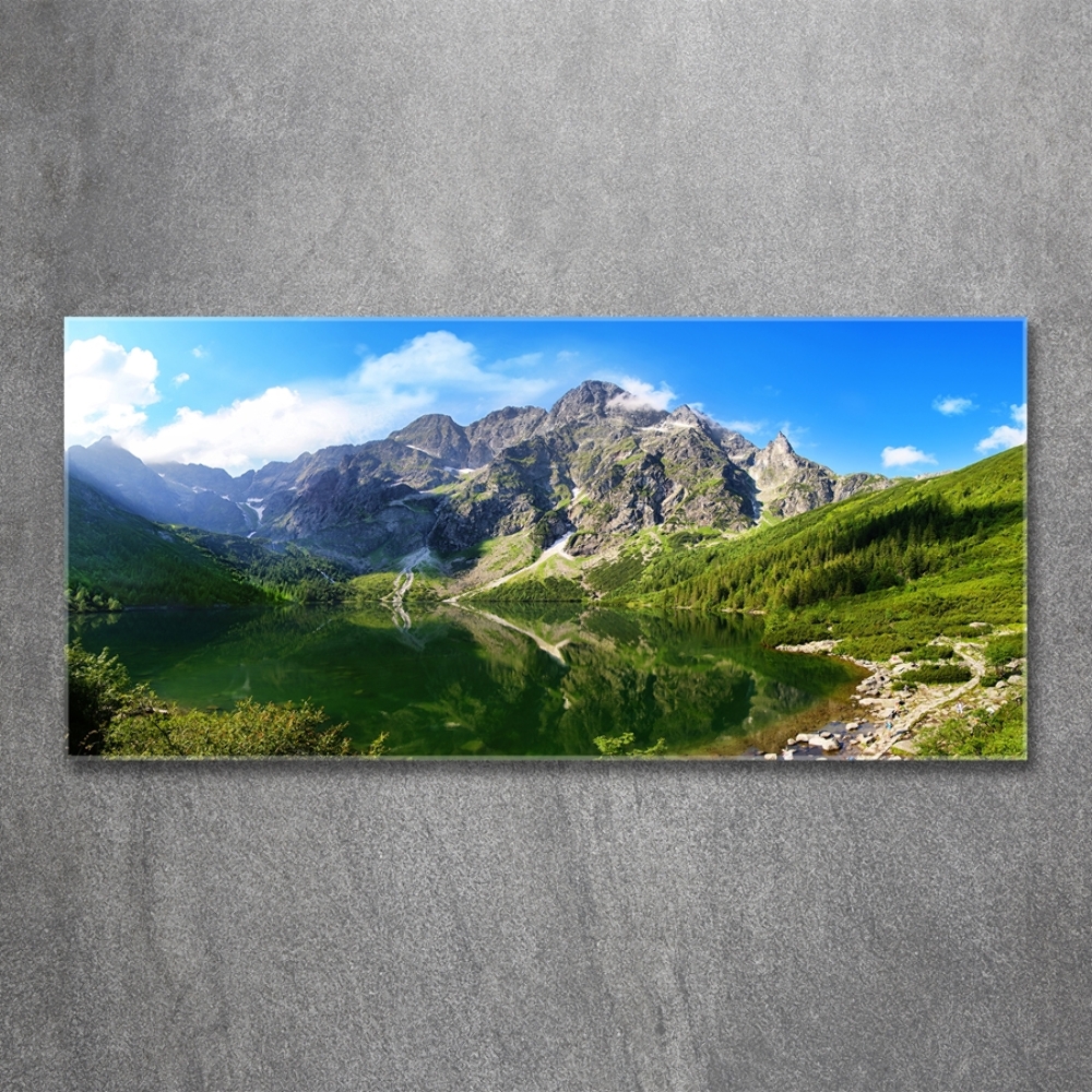 Foto obraz fotografie na skle Morské oko Tatry