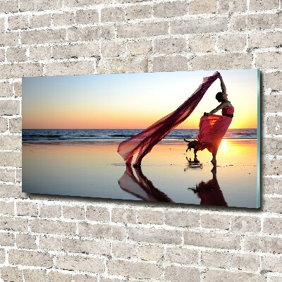 Foto obraz sklo tvrzené tancujúci žena