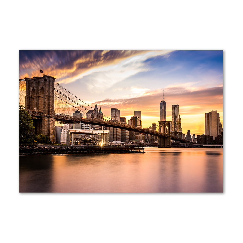 Fotoobraz na skle Brooklynský most