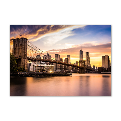 Fotoobraz na skle Brooklynský most