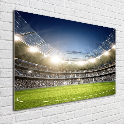 Fotoobraz sklenený na stenu do obývačky štadión
