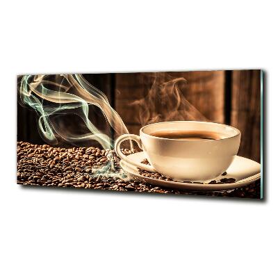 Fotoobraz na skle aromatická káva