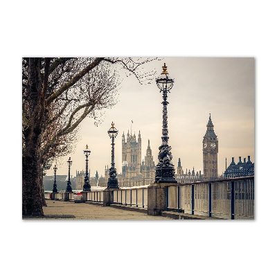 Foto obraz sklo tvrzené Londýn jeseň