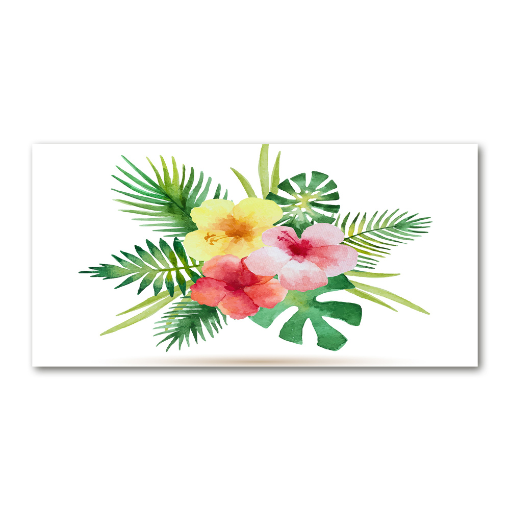 Foto obraz fotografie na skle Havajské kvety
