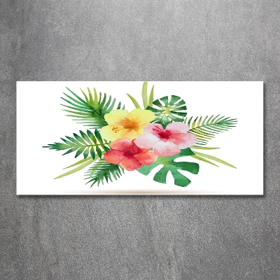 Foto obraz fotografie na skle Havajské kvety
