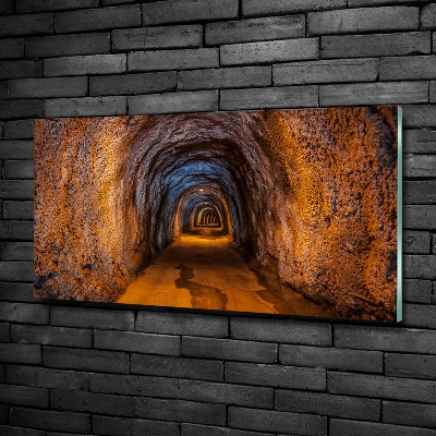 Foto obraz sklenený horizontálny podzemné tunel