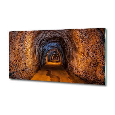 Foto obraz sklenený horizontálny podzemné tunel