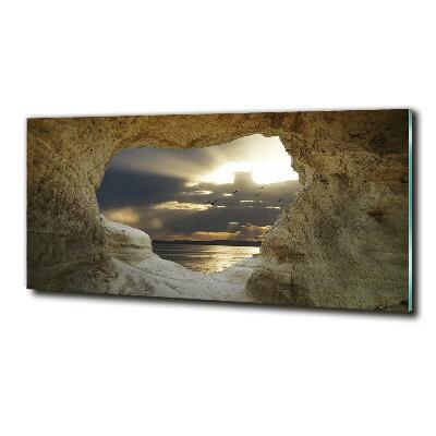 Foto obraz sklo tvrzené morská jaskyne