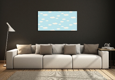 Fotoobraz na skle oblaky