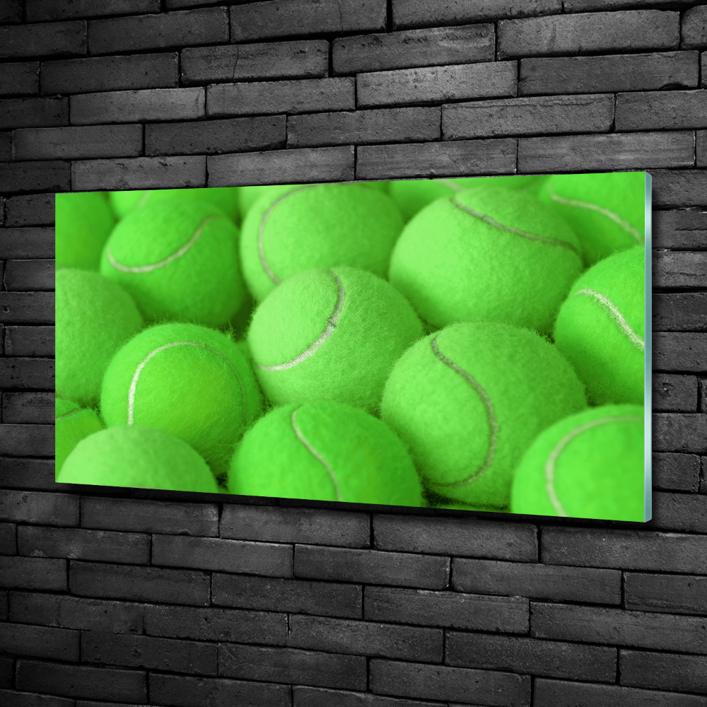 Fotoobraz na skle tenisové loptičky