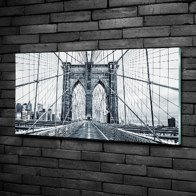 Foto obraz sklo tvrzené Brooklynský most