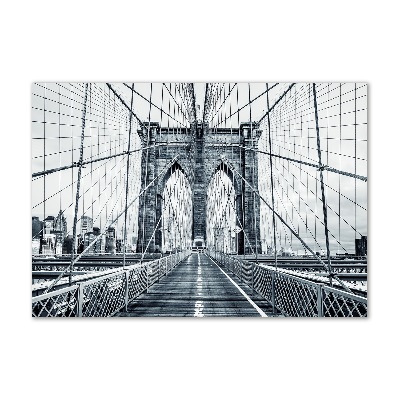 Foto obraz sklo tvrzené Brooklynský most