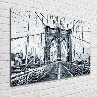 Foto obraz sklo tvrzené Brooklynský most