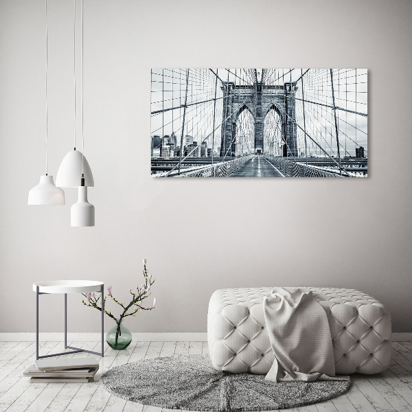 Foto obraz sklo tvrzené Brooklynský most