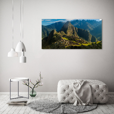 Fotoobraz na skle Zrúcanina Machu Picchu