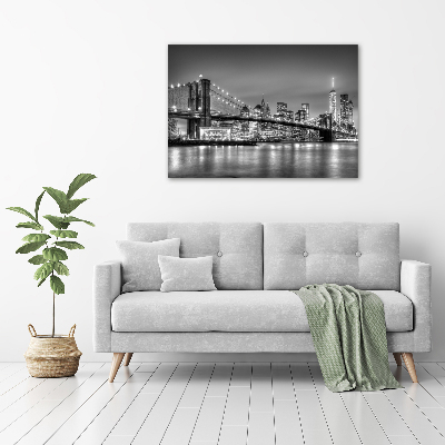 Foto obraz sklo tvrzené Brooklynský most