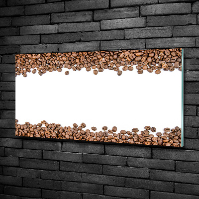 Fotoobraz na skle zrnká kávy