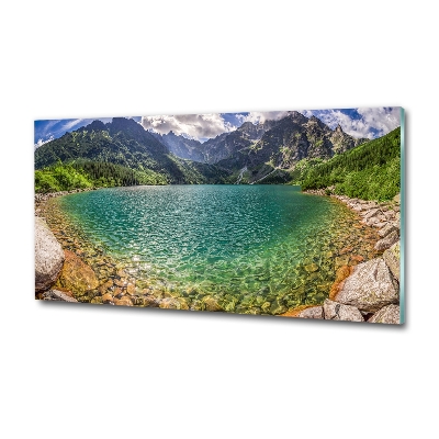 Foto obraz fotografie na skle Jazero v horách