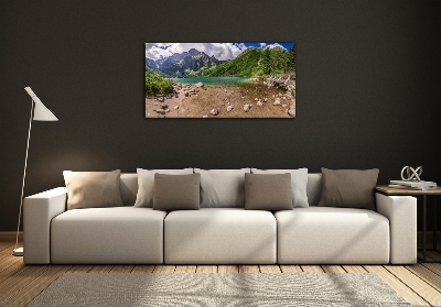 Foto-obraz fotografie na skle Jazero v horách