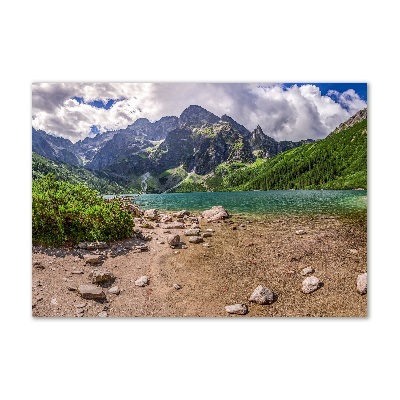 Foto-obraz fotografie na skle Jazero v horách