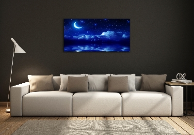 Moderný sklenený obraz z fotografie Nočná obloha
