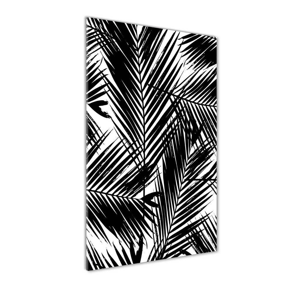 Vertikálny foto obraz sklo tvrdené Lístie palmy