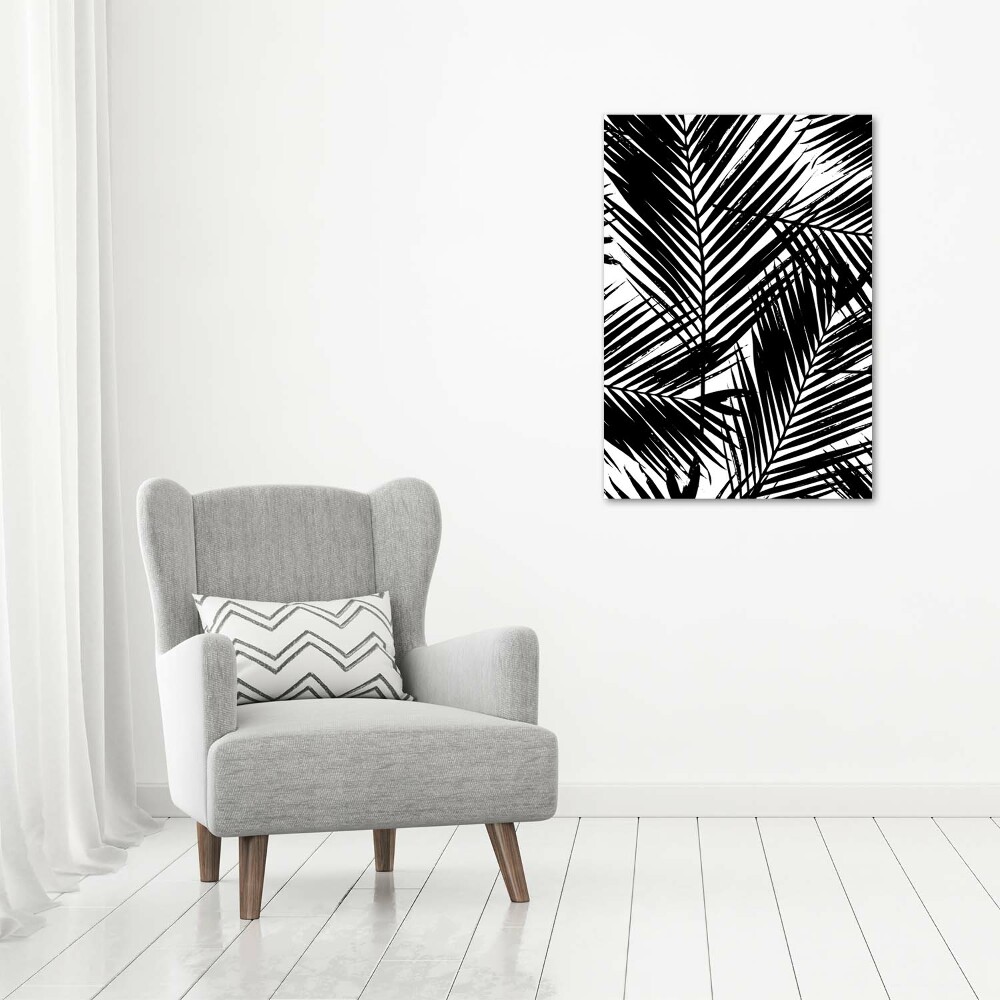 Vertikálny foto obraz sklo tvrdené Lístie palmy