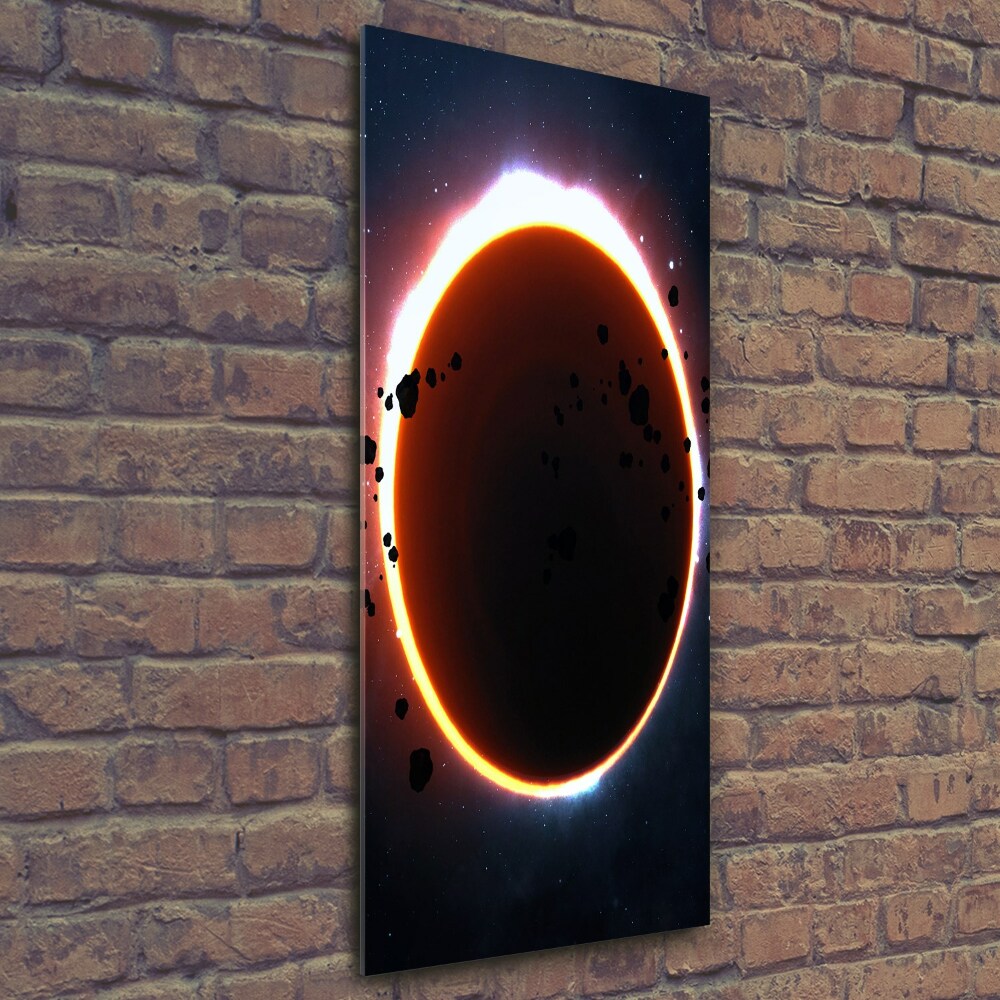 Vertikálny fotoobraz na skle zatmenie slnka