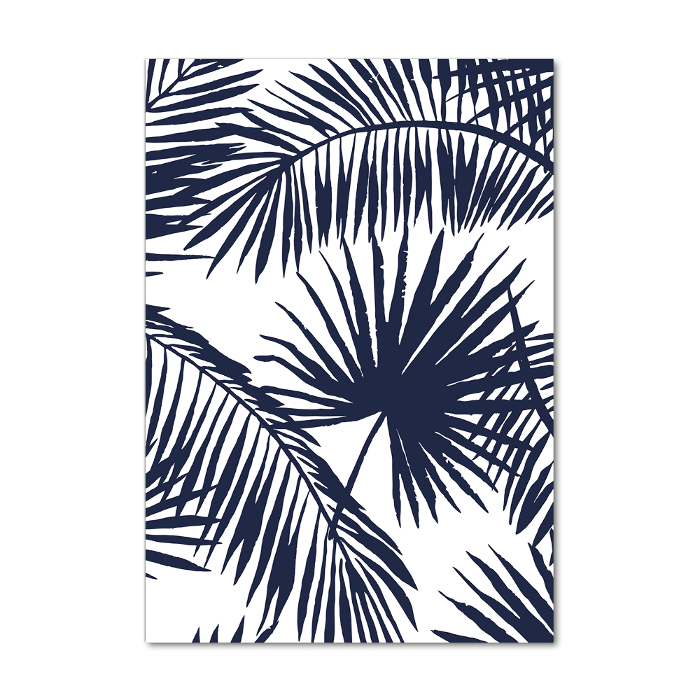 Vertikálny foto obraz sklenený Lístie palmy