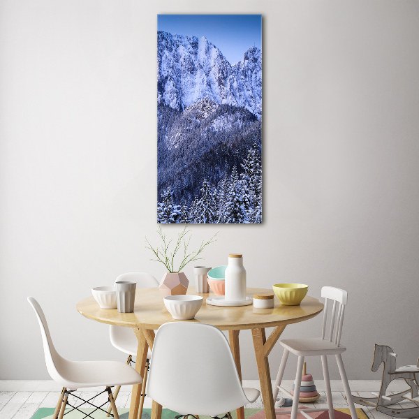 Vertikálny foto obraz sklo tvrdené Giewont Tatry