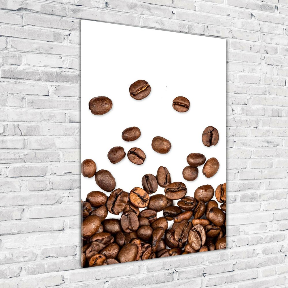 Vertikálny foto obraz sklenený Zrnká kávy