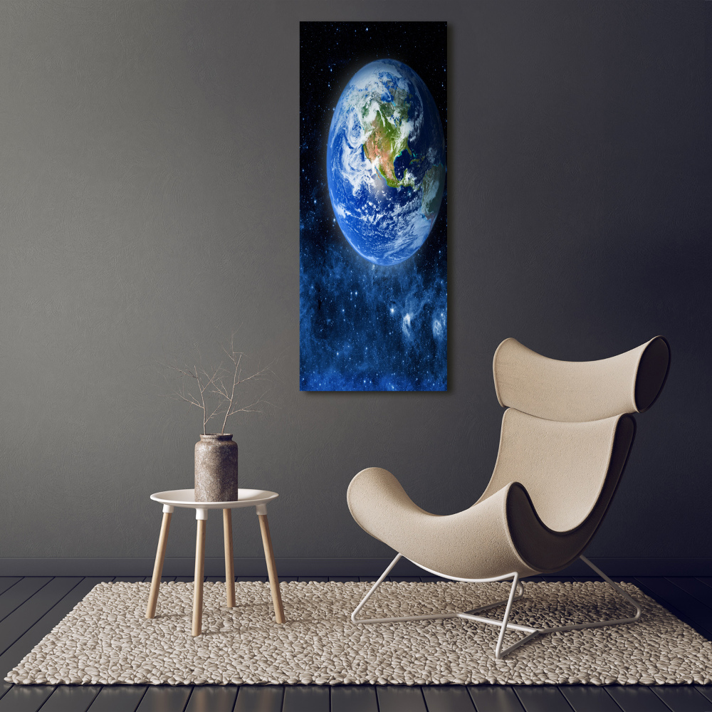 Vertikálny foto obraz sklenený Zemeguľa