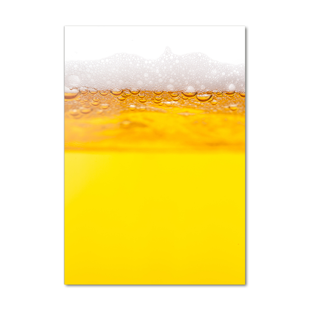 Vertikálny fotoobraz na skle Pivo
