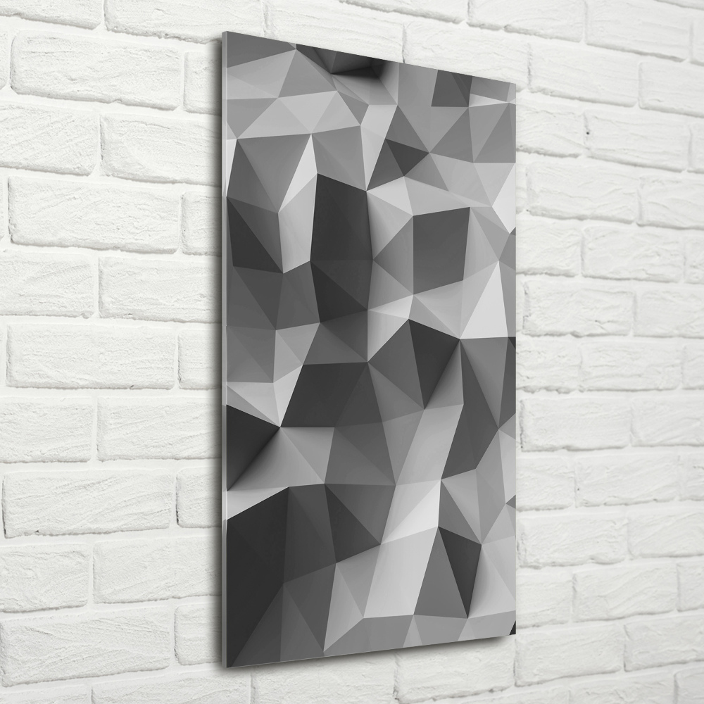 Vertikálny foto obraz sklo tvrdené Abstrakcie trojuholníky