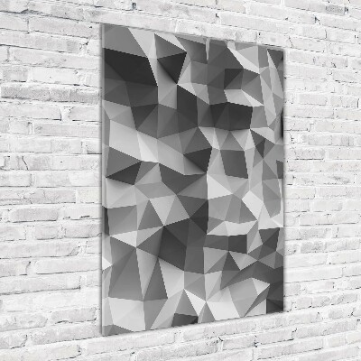 Vertikálny foto obraz sklo tvrdené Abstrakcie trojuholníky