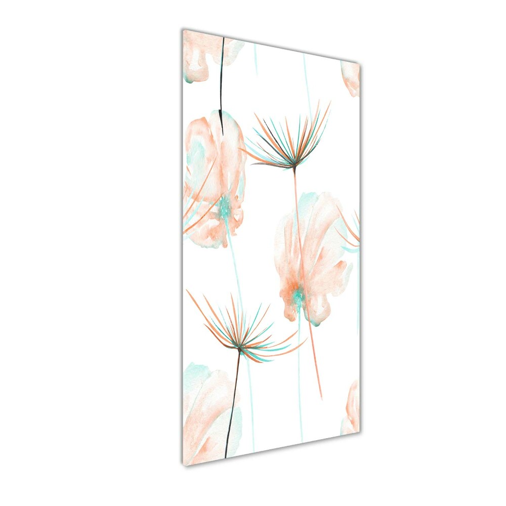 Vertikálny fotoobraz na skle Poľné kvety