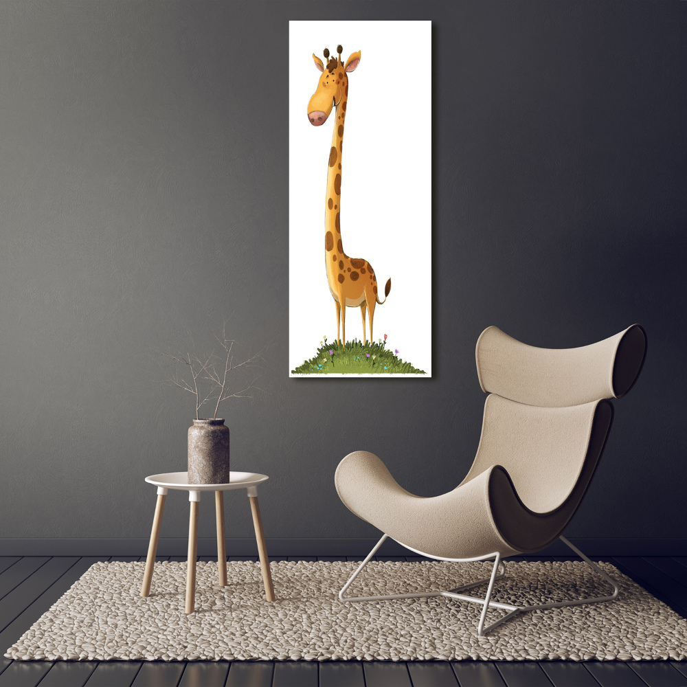 Vertikálny fotoobraz na skle Žirafa