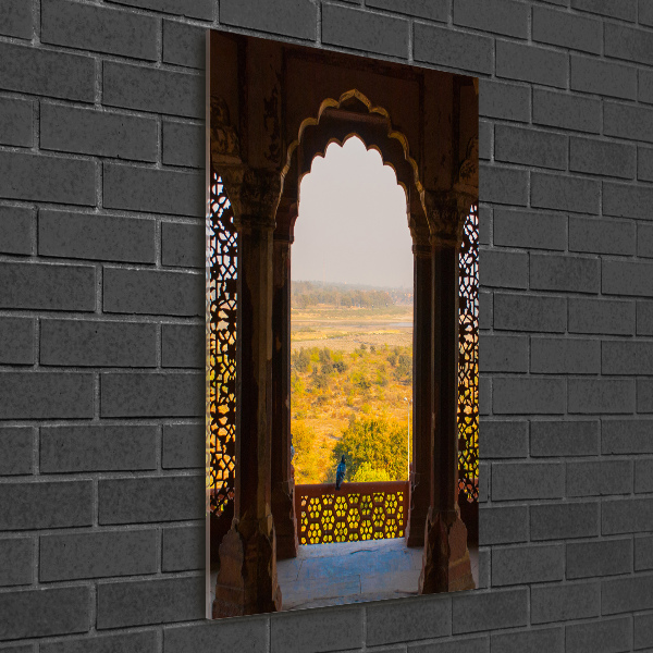 Vertikálny foto obraz fotografie na skle Fort Agra India