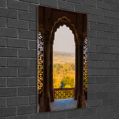 Vertikálny foto obraz fotografie na skle Fort Agra India