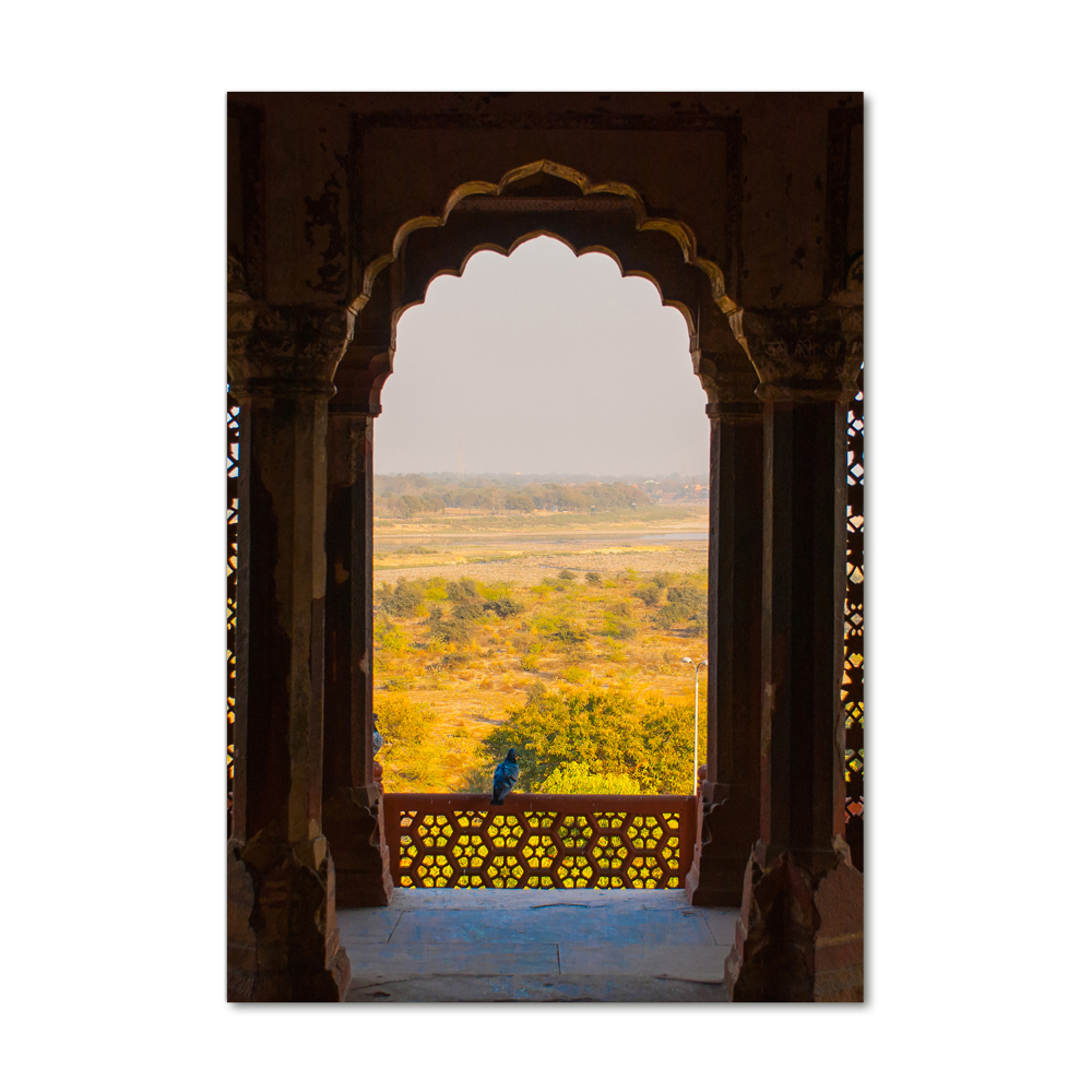Vertikálny foto obraz fotografie na skle Fort Agra India