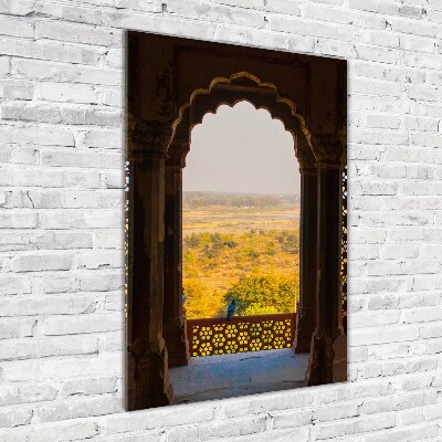 Vertikálny foto obraz fotografie na skle Fort Agra India