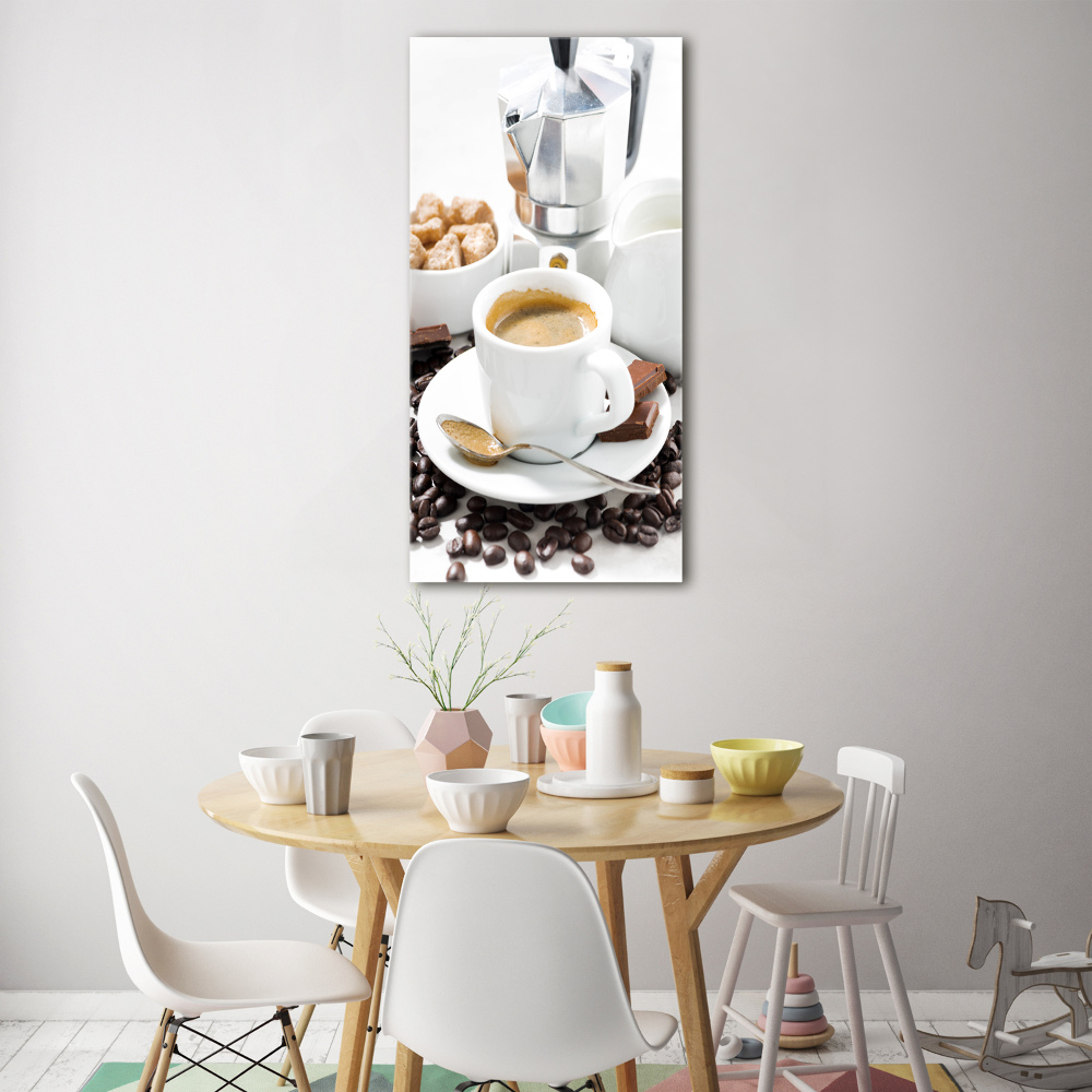 Vertikálny foto obraz sklenený Hrnček kávy