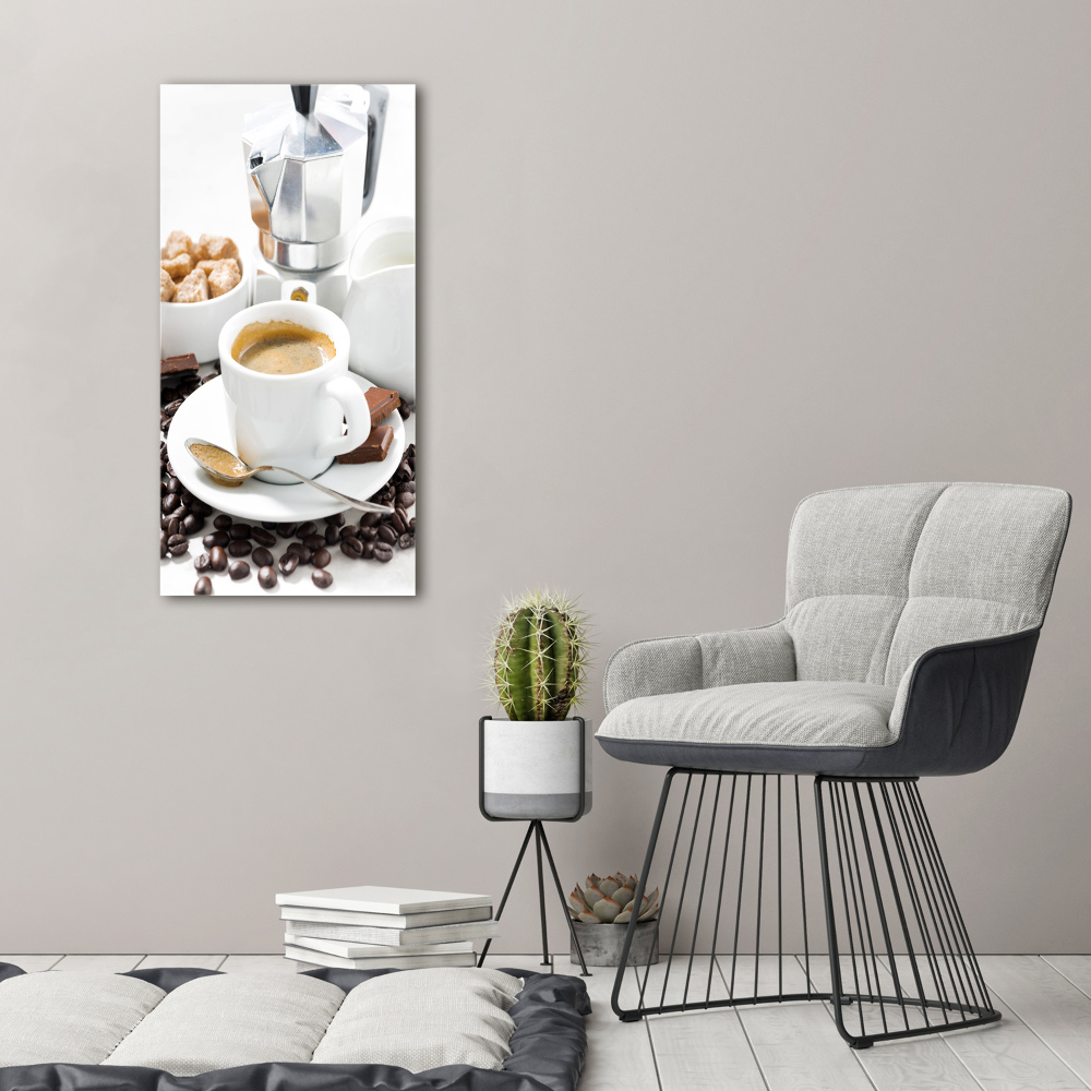 Vertikálny foto obraz sklenený Hrnček kávy